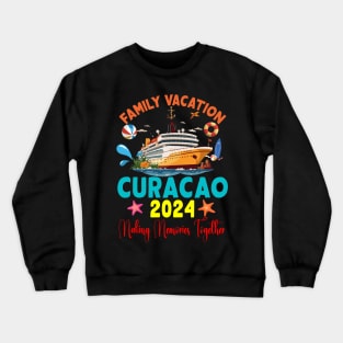 Family Vacation Curacao 2024 Family Matching Group Summer Crewneck Sweatshirt